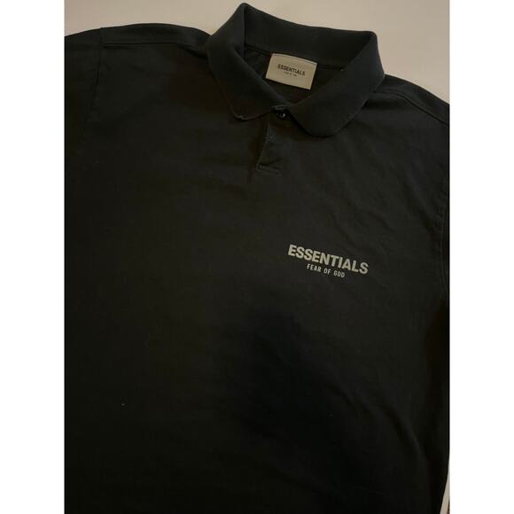 Fear of God Essentials Core Collection Black Polo - Picture 4 of 6